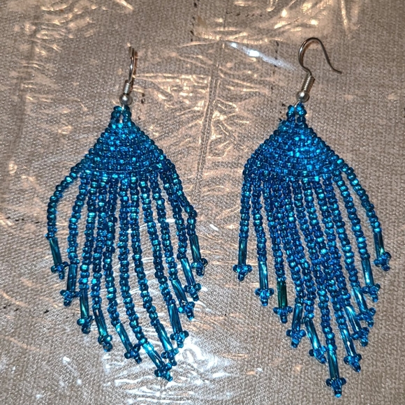 Beaded Artisan Earrings - Picture 3 of 5